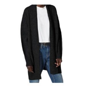 Joie Gwenna Wool-blend Cardigan In Black Caviar Large NWT